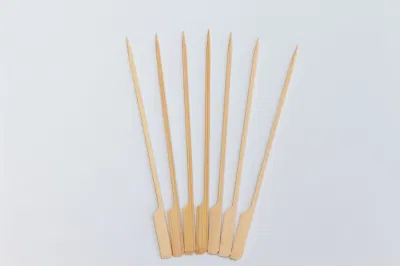 Brochette en bambou de forme de palette de bâton de BBQ/brochettes en bambou Teppo en bambou