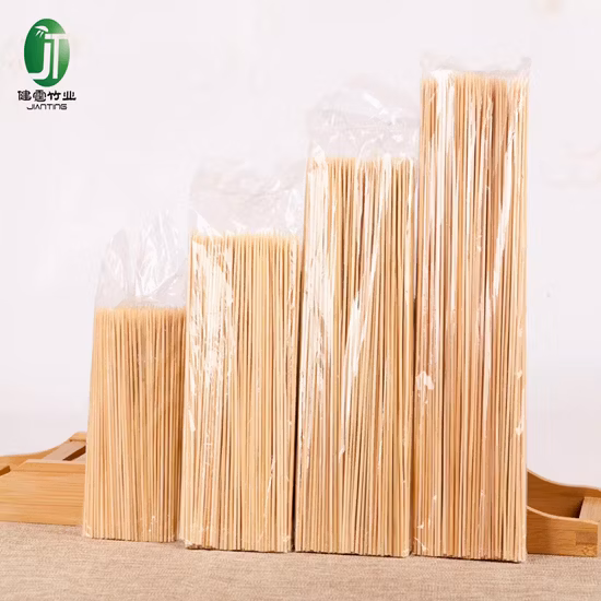 Bâton de bambou jetable de brochette de protection de l'environnement naturelle de conception de style simple
